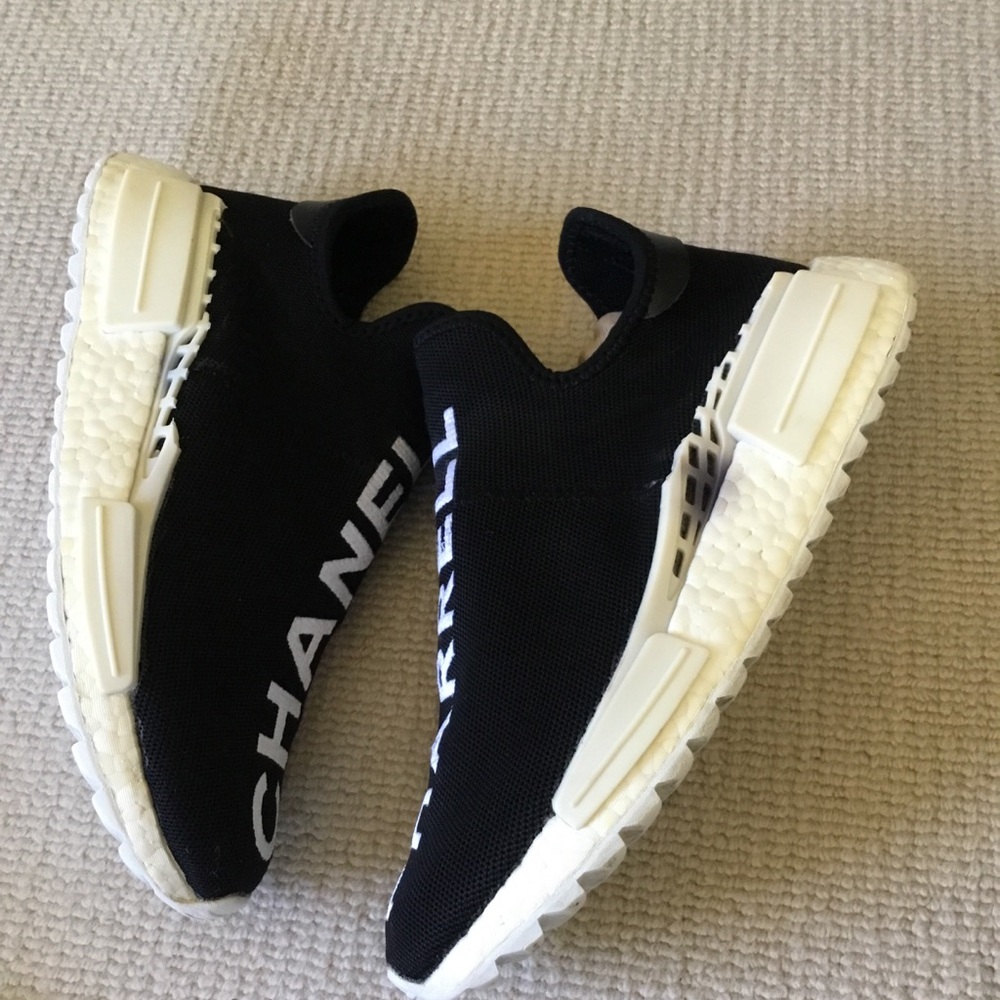Pharrell x Channel adidas Black and White Athletic Shoe - Picture 8 of 12